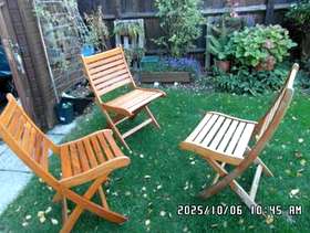 Freecycle Slatted Chairs