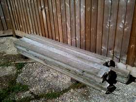 Freecycle Concrete fence posts