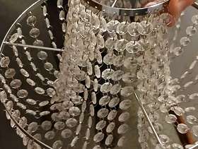 Freecycle Chandelier-type lampshades - three available