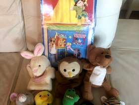 Freecycle Puppet theatre with puppets