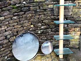 Freecycle Bathroom mirror and shelf unit