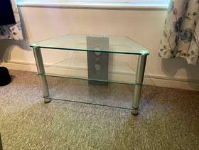 Freecycle Glass TV Stand
