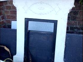 Freecycle Fireplace 1930's cast iron bedroom fireplace