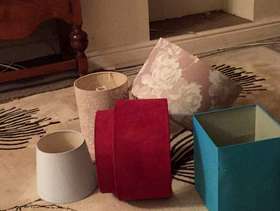 Freecycle 5 lampshades