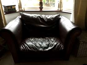 Freecycle 2 DFS Leather Sofas (One and two seater )