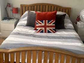 Freecycle King size Oak Bed Frame Only