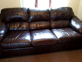 Freecycle Large 3 Seat leather Sofa