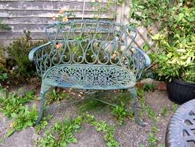 Freecycle Garden Bench Wrought Iron