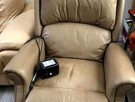 Freecycle Leather rise and recline armchair