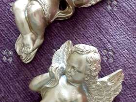 Freecycle Two Pretty Gold Cherubs
