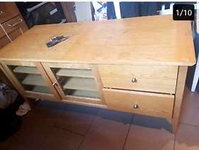 Freecycle Homebase Montreal Light Oak Entertainment Unit NW10
