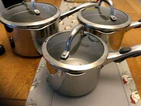 Freecycle Set of Meyer Saucepans