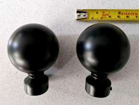 Freecycle Pair of Curtain Pole Finials - for 19mm pole
