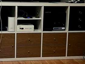 Freecycle TV stand and storage