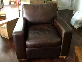 Freecycle Leather chair