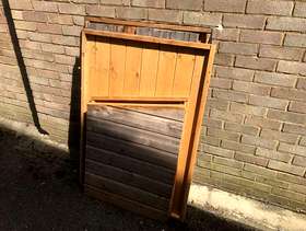 Freecycle Wooden Garden Storage Box