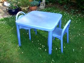 Freecycle Childs table and 2 chairs