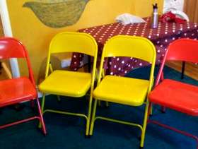 Freecycle Habitat metal folding chairs