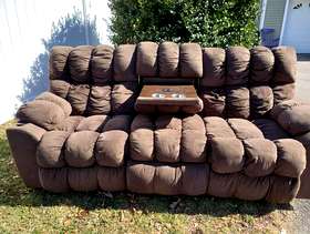 Freecycle Brown reclining couch