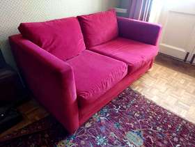 Freecycle Red two seater sofa
