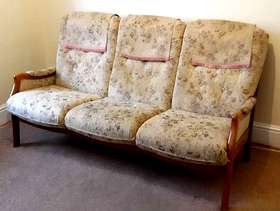 Freecycle Old Ercol 3-seater sofa