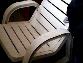 Freecycle White outdoor rocking chair