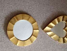 Freecycle Two Wooden Framed Mirrors