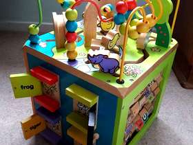 Freecycle Wooden activity cube