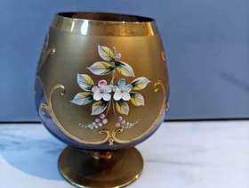 Freecycle Purple Venetian Brandy glass in good condition