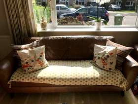 Freecycle Large leather sofa