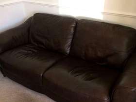 Freecycle Leather sofa