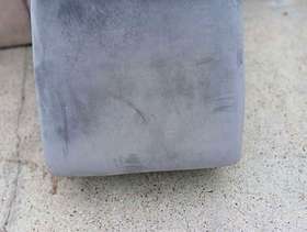 Freecycle Grey velore foot stool