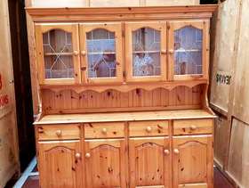 Freecycle Pine wall unit/display cabinet