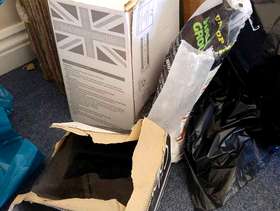 Freecycle Black tiles (about ten) and white tiles + grout