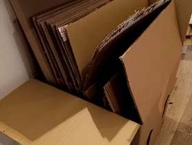 Freecycle Boxes and bubble wrap for moving/storage