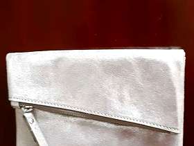 Freecycle Accessorize Silver Leather Clutch Bag