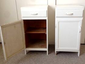 Freecycle Pair of 1950's utility bedside tables