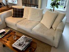 Freecycle IKEA off-white sofa