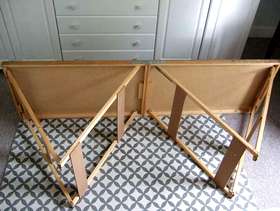 Freecycle Wooden folding trestle pasting table SE8