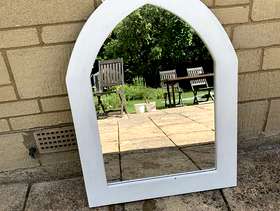 Freecycle White Arched Mirror