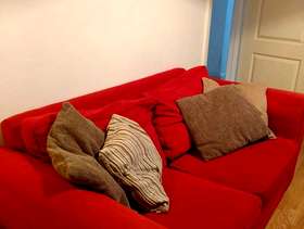 Freecycle Red Sofa Bed