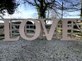 Freecycle 110cm MDF LOVE Letters