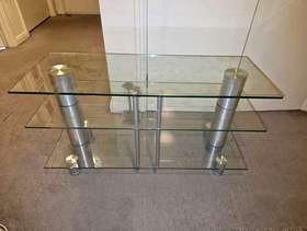 Freecycle Glass TV Stand