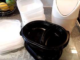 Freecycle Table top swing bin & containers