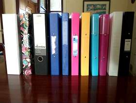 Freecycle Selection of Ring Binder Files