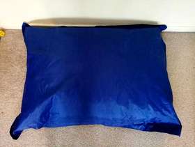 Freecycle Large blue beanbag