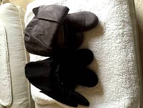 Freecycle 2 pair of women's size 6 calf high suede boots. ...