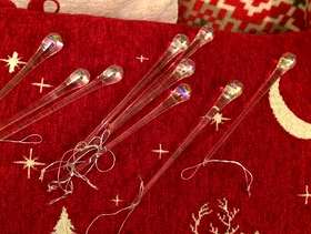 Freecycle Crystal xmas decorations