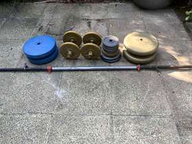 Freecycle Bar & Dumbell weights