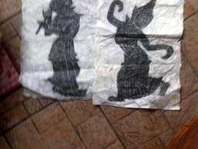 Freecycle X2 rice paper rubbings from Thailand